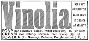 Brand Prints: Advertisement for Vinolia Soap, 1895. Creator: Unknown