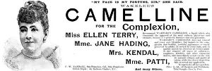 Lotion Prints: Advertisement for Wakelee's Camelline for the Complexion