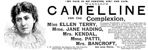 Lotion Prints: Advertisement for Wakelee's Camelline for the Complexion