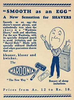 Civil And Military Gazette Collection: Advertisement for the Wardonia razor, 1936. Creator: Unknown