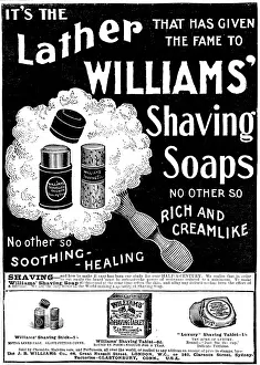 Brush Prints: Advertisement for Williams Shaving Soaps