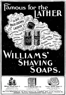 Williams Prints: Advertisement for Williams Shaving Soaps