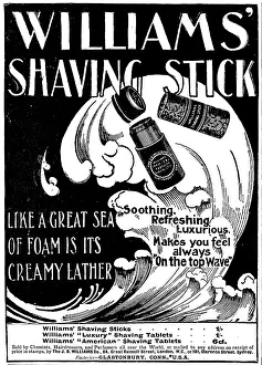 Wave Prints: Advertisement for Williams Shaving Stick