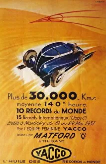 Quick Gallery: Advertisement for Yacco motor oil, c1937