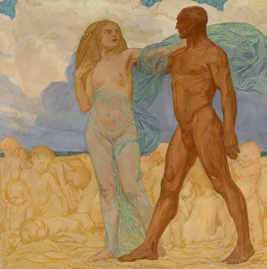 Private Collectionart Nouveau Prints: Adagio (from the cycle Rhythms), 1913. Creator: Friedrich, Otto (1862-1937)