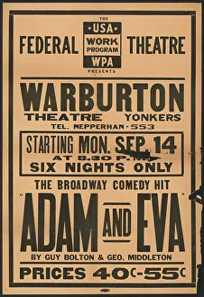 Adam and Eva, Yonkers, NY, [193-]. Creator: Unknown