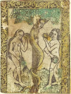 Tempted Prints: Adam and Eve, 1460/1480. Creator: Master of the Borders with the Four Fathers of the Church