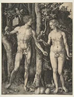 Tree Of Knowledge Collection: Adam and Eve, 1504. Creator: Albrecht Durer