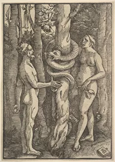 Tree Of Knowledge Collection: Adam and Eve, 1514. Creator: Hans Baldung