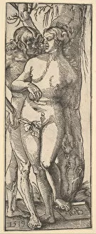 Tree Of Knowledge Collection: Adam and Eve, 1519. Creator: Hans Baldung