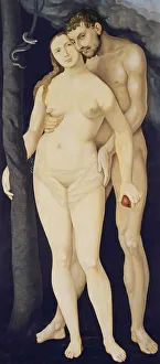 Expulsion From The Paradise Prints: Adam and Eve, 1531. Artist: Baldung, Hans (1484-1545)
