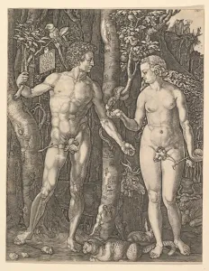 Tree Of Knowledge Collection: Adam and Eve, 1566. Creator: Jan Wierix