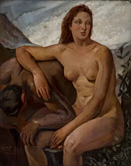 Expulsion From The Paradise Collection: Adam and Eve, 1930. Creator: Oppi, Ubaldo (1889-1942)