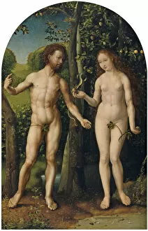 Expulsion From The Paradise Collection: Adam and Eve. Artist: Gossaert, Jan (ca. 1478-1532)