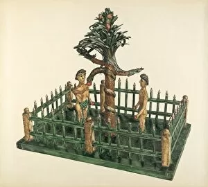 Garden Of Eden Gallery: Adam and Eve, c. 1939. Creator: Yolande Delasser