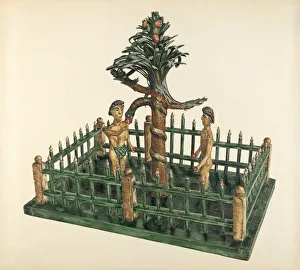 Garden Of Eden Gallery: Adam and Eve, c. 1939. Creator: Yolande Delasser
