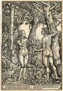 Expulsion From The Paradise Prints: Adam and Eve, c1525. Creator: Burgkmair; Hans; the Elder (1473-1531)