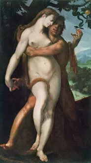 Bartholomeus Gallery: Adam and Eve, c1566-1611. Artist: Bartholomeus Spranger