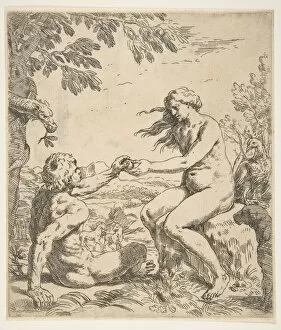 Tree Of Knowledge Collection: Adam and Eve, ca. 1639. Creator: Simone Cantarini