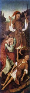 Adam and Eve Crying over the Body of Able, c1440-1495. Artist: Vrancke Van der Stockt