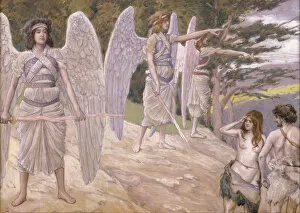 Expulsion From The Paradise Collection: Adam and Eve Driven From Paradise, 1896-1902. Artist: Tissot, James Jacques Joseph (1836-1902)