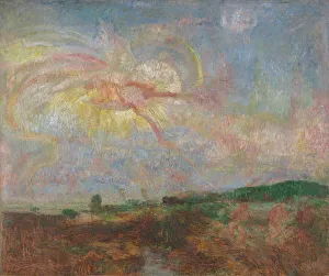 Expulsion Prints: Adam and Eve Expelled from Paradise, 1887. Creator: James Ensor