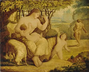 Expulsion From The Paradise Collection: Adam and Eve. The first parents, 1780s