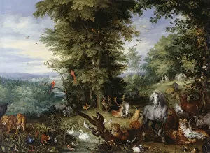 Expulsion From The Paradise Collection: Adam and Eve in the Garden of Eden, 1615