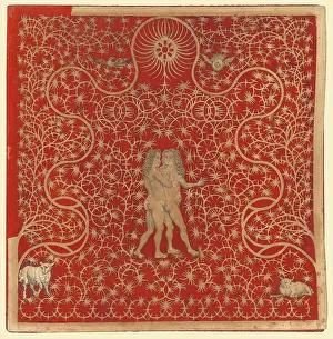 Adam and Eve in the Garden with Two Sheep and Two Doves, 1780s?. Creator: Unknown