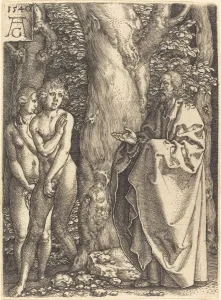 Book Of Genesis Prints: Adam and Eve Hide Themselves, 1540. Creator: Heinrich Aldegrever