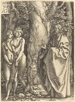Heinrich Aldegrever Gallery: Adam and Eve Hide Themselves, 1540. Creator: Heinrich Aldegrever