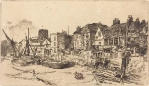 The Adam and Eve, Old Chelsea, 1878. Creator: James Abbott McNeill Whistler