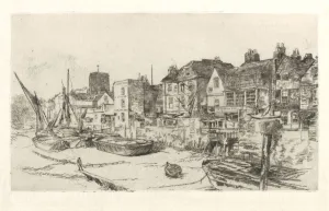 Whistler J Mcneill Prints: The Adam and Eve, Old Chelsea, 1879. Creator: James Abbott McNeill Whistler