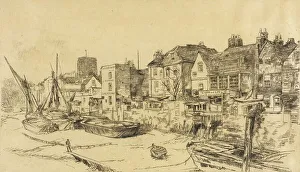 Whistler J Mcneill Prints: Adam and Eve, Old Chelsea, 1879. Creator: James Abbott McNeill Whistler