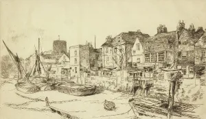 Embankment Prints: The Adam and Eve, Old Chelsea, 1879. Creator: James Abbott McNeill Whistler