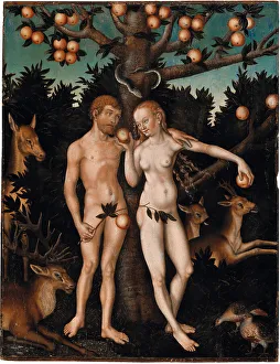 Expulsion From The Paradise Prints: Adam and Eve in Paradise, 1550