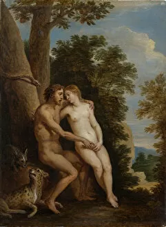 Innocent Gallery: Adam and Eve in Paradise, 1650s. Creator: David Teniers II