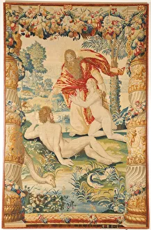Adam and Eve (Tapestry), c. 1650-1660. Artist: Leyniers Workshop (active Mid of 17th cen. )