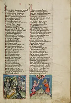 Sacrificial Prints: Adam and Eve Working: The Sacrifice of Cain and Abel; Weltchronik