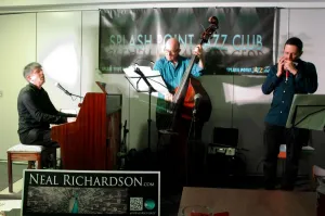 Harmonica Prints: Adam Glasser, Neal Richardson and Nigel Thomas, Seaford Head Golf Club, Feb 2016
