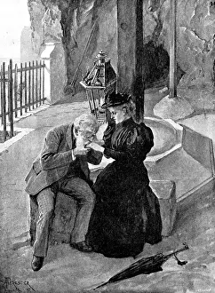 Georg Meisenbach Prints: Adam Johnstone's Son: He caught the two hands in his