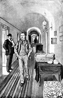 Marion Crawford Prints: Adam Johnstone's Son: Johnstone hung about the reading-room and smoked a pipe... 1895