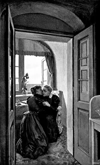 Georg Meisenbach Prints: Adam Johnstone's Son: 'Mother, sweet! Of course I love you!', 1895