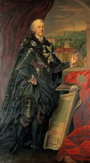 Saxony Prints: Adam Rudolf von Schonberg. Creator: After A. Graff