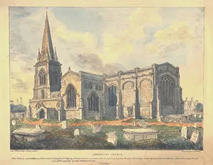 Spire Prints: Adderbury Church, c1830. Creator: Nathaniel Whittock