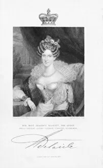 Adelaide Of Saxe Coburg Meiningen Gallery: Adelaide of Saxe-Coburg Meiningen, German-born Queen-consort of William IV, 1832