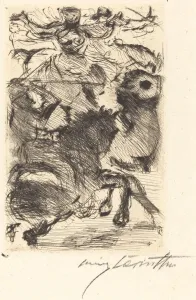 Corinth Lovis Prints: Adhba die Kamelin (Adhba the Camel), 1919. Creator: Lovis Corinth