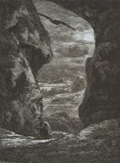 Adieu aux Karpatz, 1857. Creator: Felix Bracquemond