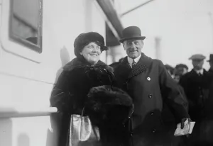 1st Earl Jellicoe Prints: Adm. Lord J. Jellicoe & wife, between c1915 and c1920. Creator: Bain News Service