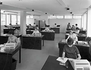 Administration office at Huntsman House, Leeds, West Yorkshire, 1968